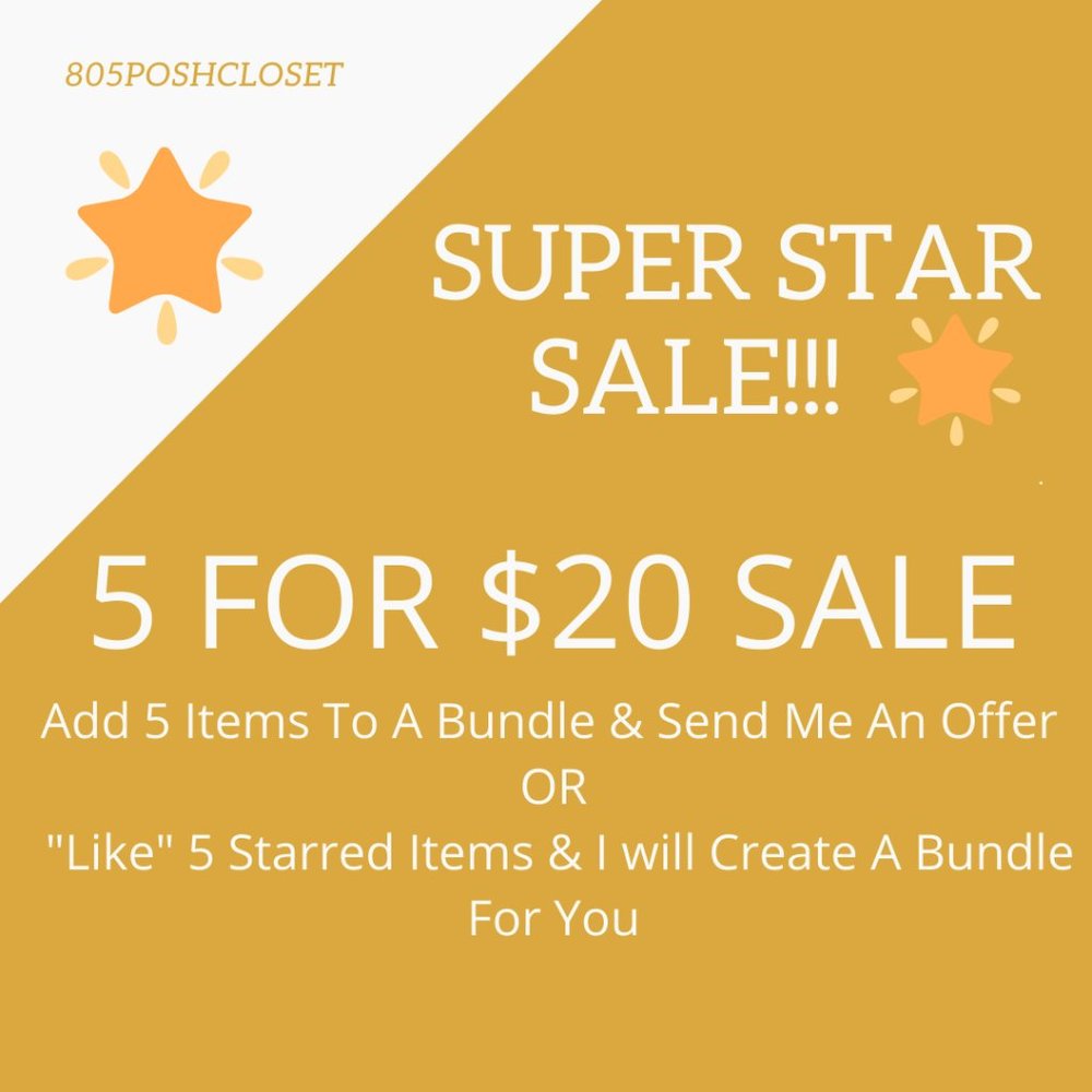 ⭐5/$20 Star Sale - 5 for $20